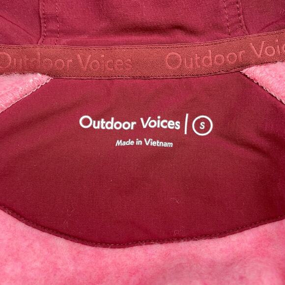 Outdoor Voices Megafleece Himalayan Seasalt Truffle Pink 1/2 Zip Fleece Jacket S - Picture 9 of 10
